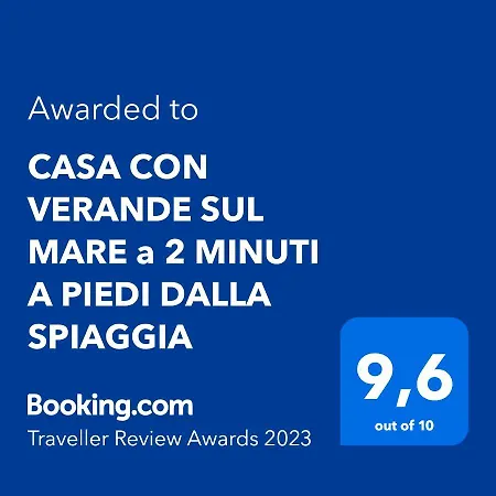 Casa Con Verande Sul Mare A 2 Minuti A Piedi Dalla